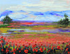 Original art for sale at UGallery.com | Napa Valley Poppies by Lisa Elley | $275 | oil painting | 8' h x 10' w | thumbnail 1