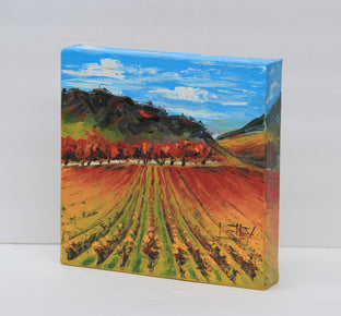 Napa Valley by Lisa Elley |  Side View of Artwork 