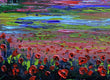 Original art for sale at UGallery.com | Napa Valley Poppies by Lisa Elley | $275 | oil painting | 8' h x 10' w | thumbnail 4