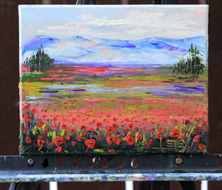 Napa Valley Poppies by Lisa Elley |  Context View of Artwork 