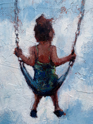 She Will Reach New Heights by Nava Lundy |   Closeup View of Artwork 