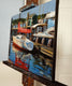 Original art for sale at UGallery.com | Newport Yacht by Jonelle Summerfield | $575 | oil painting | 14' h x 18' w | thumbnail 2