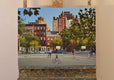 Original art for sale at UGallery.com | Pickleball by Nick Savides | $2,600 | oil painting | 18' h x 24' w | thumbnail 3