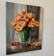Original art for sale at UGallery.com | Tulips by Nikolay Rizhankov | $2,375 | oil painting | 28' h x 22' w | thumbnail 3