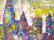 Original art for sale at UGallery.com | New York Skyline by Natasha Tayles | $675 | acrylic painting | 22' h x 28' w | thumbnail 4