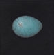 Original art for sale at UGallery.com | Kintsugi Egg, Turquoise by Jennifer Ross | $75 | mixed media artwork | 4' h x 4' w | thumbnail 1