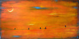 Original art for sale at UGallery.com | October Sky by Sally Adams | $2,300 | acrylic painting | 24' h x 48' w | thumbnail 1