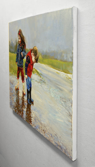 All You Need Is a Puddle by Onelio Marrero |  Side View of Artwork 