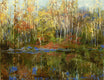 Original art for sale at UGallery.com | Morning Light Still Water by Onelio Marrero | $575 | oil painting | 11' h x 14' w | thumbnail 1