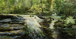 Original art for sale at UGallery.com | Rushing Streams by Onelio Marrero | $1,125 | oil painting | 16' h x 30' w | thumbnail 1