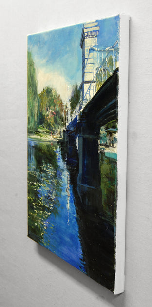 The Bridge at Boston Public Garden by Onelio Marrero |  Side View of Artwork 