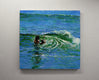 Original art for sale at UGallery.com | Timing the Waves by Onelio Marrero | $1,250 | oil painting | 24' h x 24' w | thumbnail 3