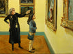 Original art for sale at UGallery.com | With the Docent by Onelio Marrero | $1,125 | oil painting | 18' h x 24' w | thumbnail 1