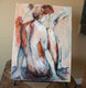 Original art for sale at UGallery.com | On the Edge by Sharon Sieben | $725 | acrylic painting | 24' h x 18' w | thumbnail 3