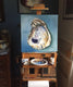 Original art for sale at UGallery.com | Oyster Shell I by Kristine Kainer | $1,400 | oil painting | 20' h x 20' w | thumbnail 4