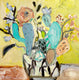 Original art for sale at UGallery.com | Prickly Tumbler by Autumn Rose | $275 | acrylic painting | 12' h x 12' w | thumbnail 1