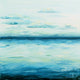 Original art for sale at UGallery.com | Ombre Horizon by Lisa Elley | $575 | oil painting | 20' h x 20' w | thumbnail 1