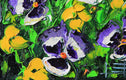 Original art for sale at UGallery.com | Precious Pansies by Lisa Elley | $325 | oil painting | 10' h x 8' w | thumbnail 4