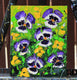 Original art for sale at UGallery.com | Precious Pansies by Lisa Elley | $325 | oil painting | 10' h x 8' w | thumbnail 3