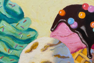 Three Flavors by Pat Doherty |   Closeup View of Artwork 