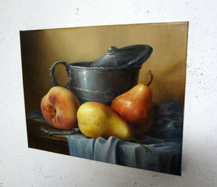 Pears by Nikolay Rizhankov |  Side View of Artwork 