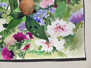 Pears and Blossoms at Giverny by Catherine McCargar |  Side View of Artwork 