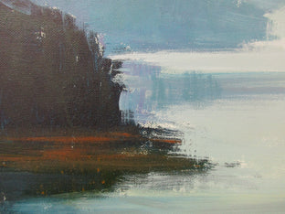 River in Winter by Janet Dyer |   Closeup View of Artwork 