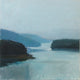 Original art for sale at UGallery.com | River in Winter by Janet Dyer | $1,250 | acrylic painting | 24' h x 24' w | thumbnail 1