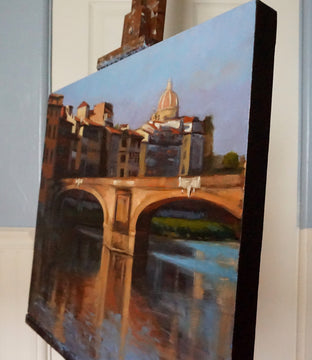 View of the Ponte Santa Trinita by Jonelle Summerfield |  Side View of Artwork 