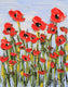 Original art for sale at UGallery.com | Poppies by Lisa Elley | $325 | oil painting | 10' h x 8' w | thumbnail 1