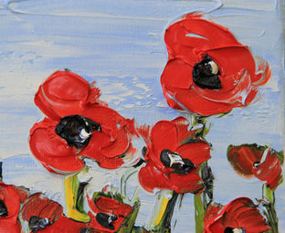 Poppies by Lisa Elley |   Closeup View of Artwork 