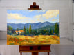 Original art for sale at UGallery.com | Poppy Field in Haute Provence by Elizabeth Garat | $1,700 | oil painting | 24' h x 36' w | thumbnail 3