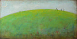 Original art for sale at UGallery.com | Race the Moon by Sally Adams | $2,125 | acrylic painting | 24' h x 48' w | thumbnail 1