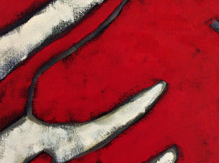 Red Dogs Running by Jaime Ellsworth |   Closeup View of Artwork 