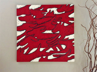 Red Dogs Running by Jaime Ellsworth |  Context View of Artwork 