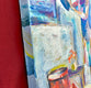 Original art for sale at UGallery.com | Red Hatboxes by Sharon Sieben | $725 | acrylic painting | 20' h x 16' w | thumbnail 2