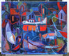 Original art for sale at UGallery.com | Boatyard by Robert Hofherr | $1,975 | acrylic painting | 24' h x 30' w | thumbnail 3