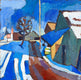 Original art for sale at UGallery.com | Farm in January by Robert Hofherr | $1,350 | acrylic painting | 24' h x 24' w | thumbnail 1