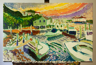 Menemsha Sunset by Robert Hofherr |  Context View of Artwork 