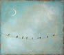 Original art for sale at UGallery.com | Nine at Moonlight by Sally Adams | $1,925 | acrylic painting | 24' h x 28' w | thumbnail 1