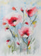 Original art for sale at UGallery.com | Dreamy Poppies VI by Karin Johannesson | $1,125 | watercolor painting | 30' h x 22' w | thumbnail 3