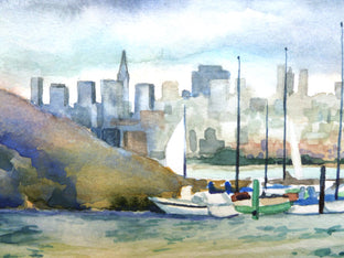 San Francisco Skyline from Fort Baker by Catherine McCargar |   Closeup View of Artwork 