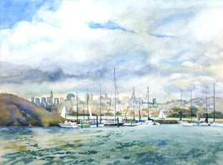 San Francisco Skyline from Fort Baker by Catherine McCargar |  Artwork Main Image 