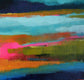 Original art for sale at UGallery.com | Sapphire by Drew Noel Marin | $2,700 | acrylic painting | 40' h x 40' w | thumbnail 4