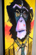 Original art for sale at UGallery.com | A Boss Chimp by Scott Dykema | $4,100 | mixed media artwork | 60' h x 24' w | thumbnail 2