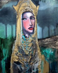 mixed media artwork by Scott Dykema titled Holiness