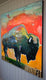 Original art for sale at UGallery.com | Vibrant Sky Bison by Scott Dykema | $5,400 | mixed media artwork | 48' h x 48' w | thumbnail 4