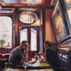 Original art for sale at UGallery.com | Scottish Pub by Jonelle Summerfield | $475 | oil painting | 12' h x 12' w | thumbnail 1