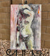 Original art for sale at UGallery.com | Shadow Play by Sharon Sieben | $475 | acrylic painting | 18' h x 12' w | thumbnail 3