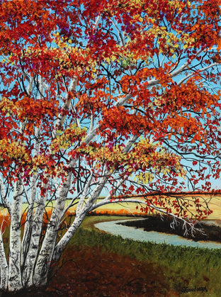 Birch Trees by Shela Goodman |  Artwork Main Image 